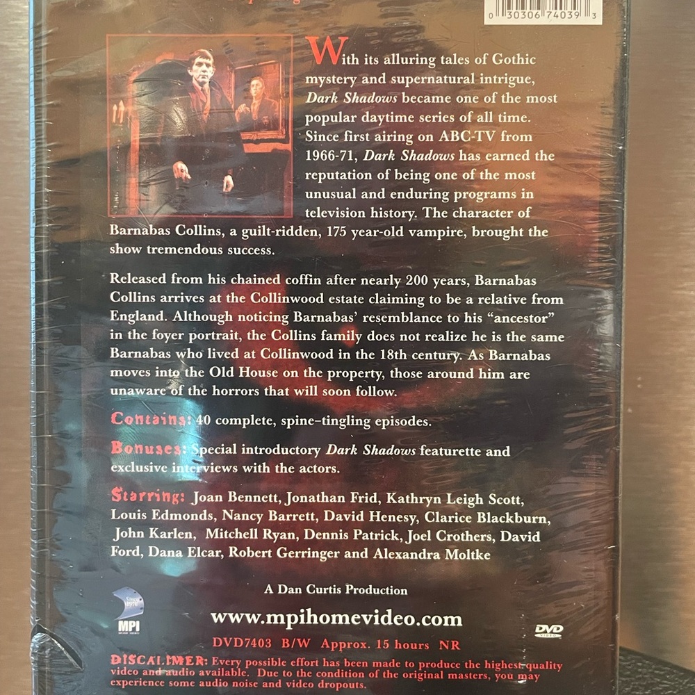 Dark Shadows DVD Collection 1 Still Sealed - Picture 2 of 4